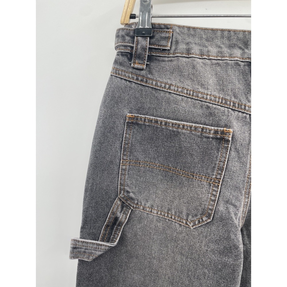 NWT Edikted Wide-Leg Jeans Women's Small Gray Washed Denim High Rise 100% Cotton - Picture 4 of 13